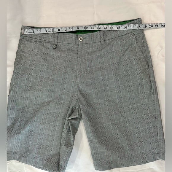 Golfino Men Gray Green Plaid Golf Shorts Ballmarker Size 38 Unisex Size XL EUC - Picture 13 of 13